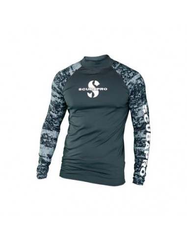 Scubapro UPF 50 Rash Guard Long Sleeve T-Shirt Black