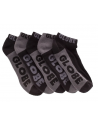 Black/Grey Ankle Sock 5Pack