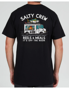 Reels & Meals Premium S/S Tee - Black