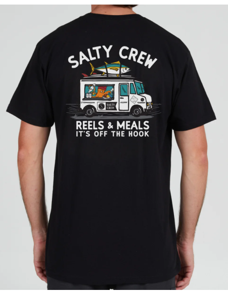 Reels & Meals Premium S/S Tee - Black